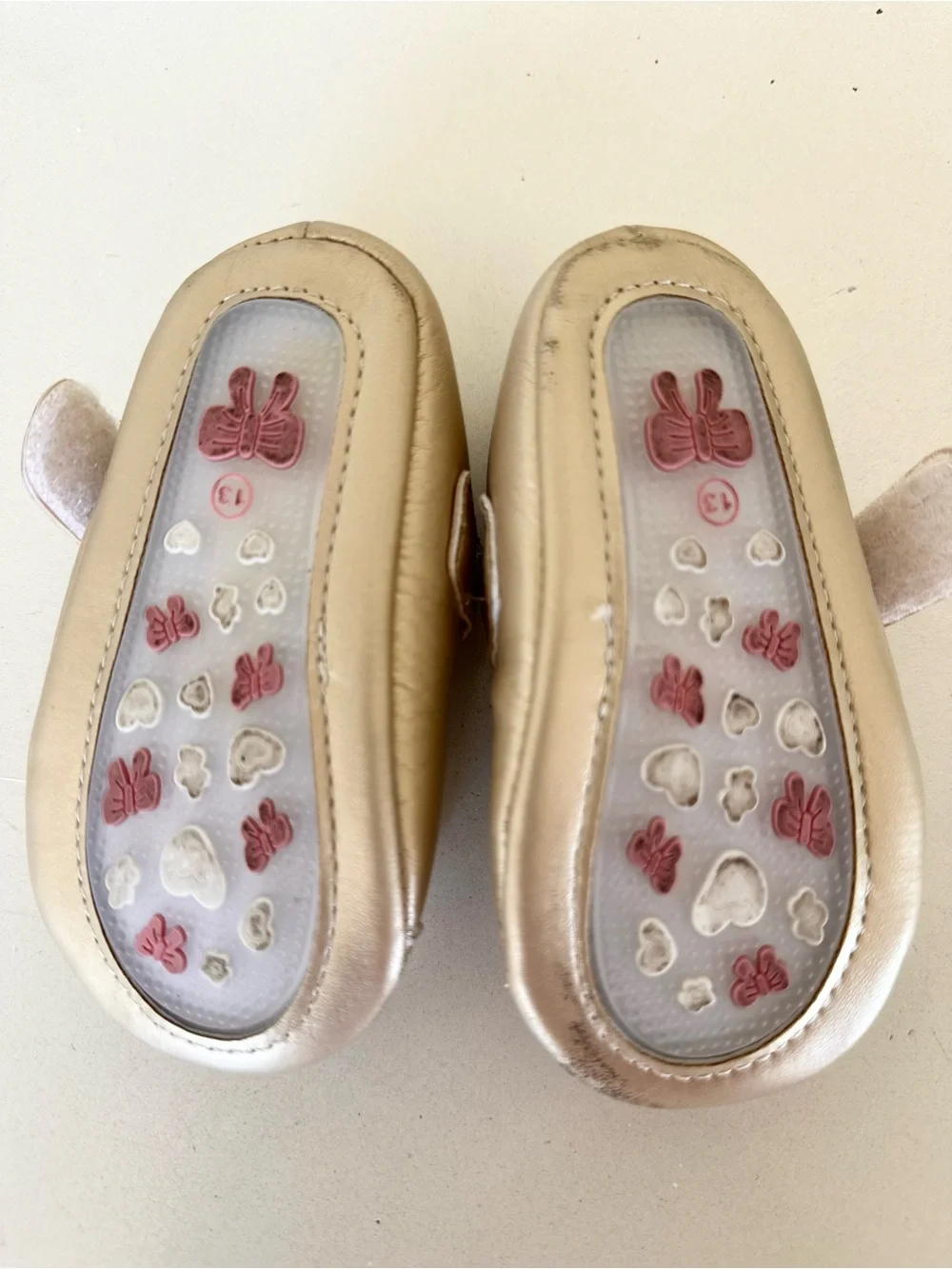 Girls Sparkle Gold Mary Jane Shoes with Bow